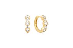  Wanderer - Earrings - Silver / 14kt GP - Zirconia